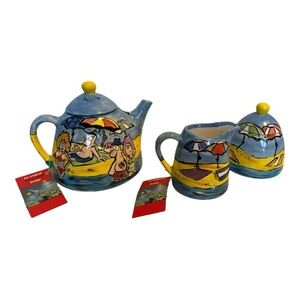 Travis Storti Teapot | Cream Pot | Sugar Pot
